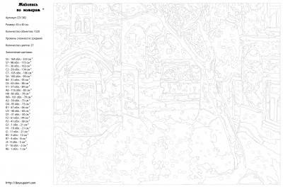 Картина по номерам, 40 x 50, Z31382