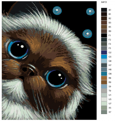 Картина по номерам, 72 x 90, A413