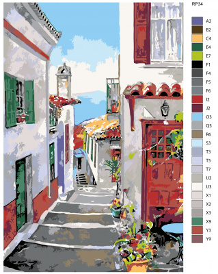 Картина по номерам, 48 x 72, RP34