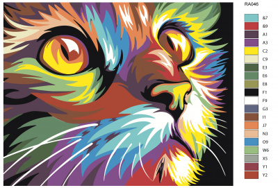 Картина по номерам, 80 x 100, RA046