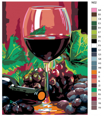 Картина по номерам, 54 x 72, N02