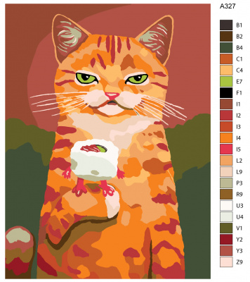 Картина по номерам, 36 x 48, A327