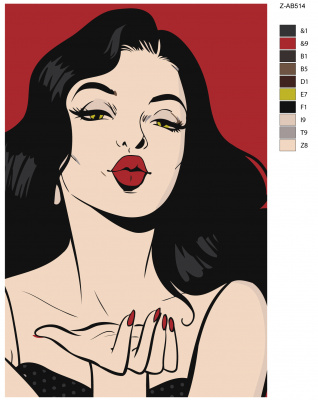 Картина по номерам, 40 x 60, Z-AB514