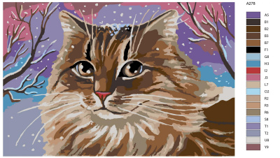 Картина по номерам, 40 x 60, A278