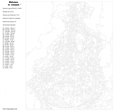 Картина по номерам, 40 x 50, zgena250220-2-2-4050