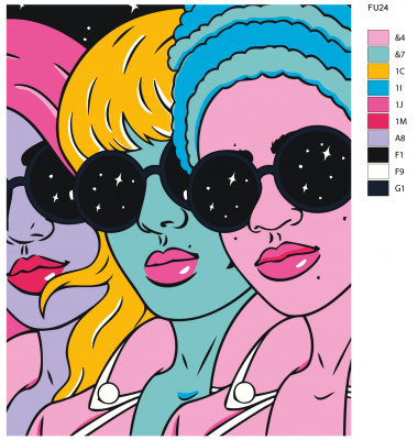 Картина по номерам, 48 x 60, FU24