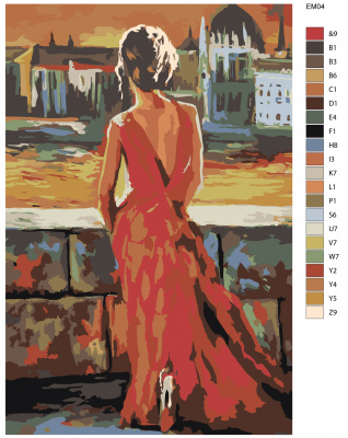 Картина по номерам, 100 x 150, EM04