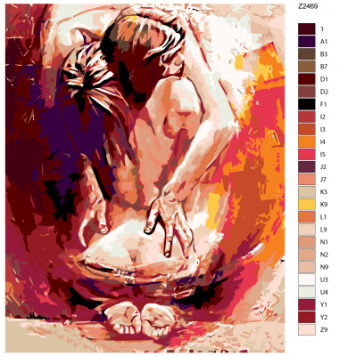Картина по номерам, 100 x 125, Z2469