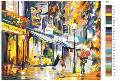 Картина по номерам, 72 x 90, LA12
