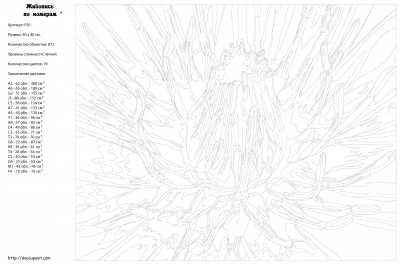 Картина по номерам, 40 x 50, F50