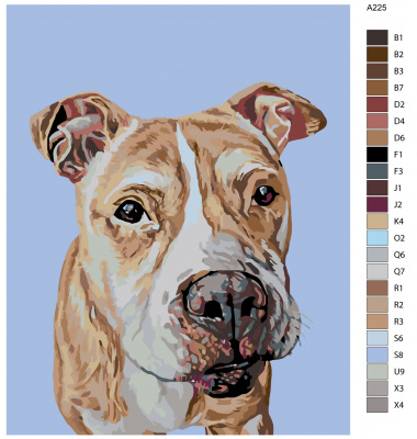 Картина по номерам, 72 x 90, A225