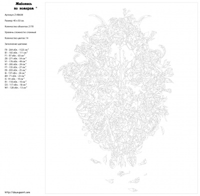 Картина по номерам, 40 x 50, Z-AB638