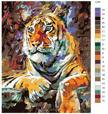Картина по номерам, 48 x 60, LA34