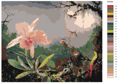 Картина по номерам, 60 x 75, RA004