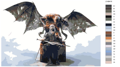 Картина по номерам, 48 x 72, Z-AB415