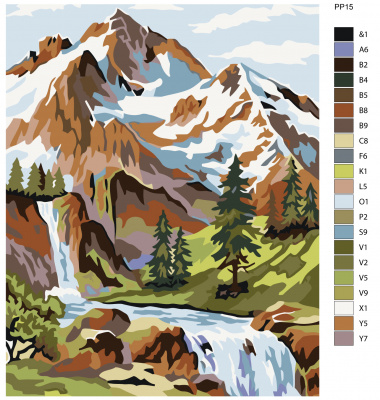Картина по номерам, 72 x 90, PP15