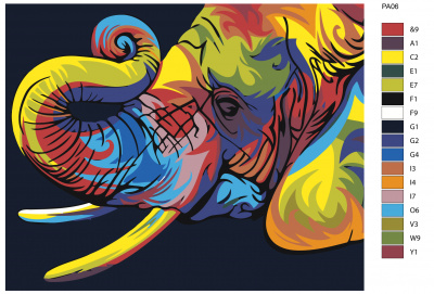 Картина по номерам, 72 x 90, PA06