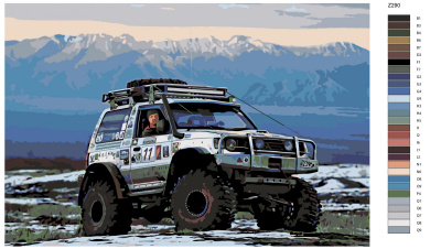 Картина по номерам, 48 x 72, Z290