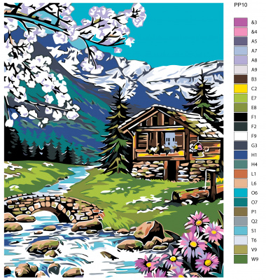 Картина по номерам, 48 x 60, PP10