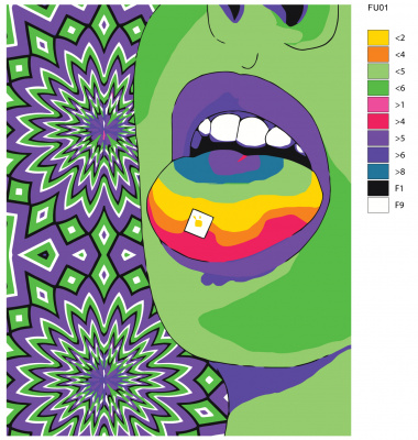 Картина по номерам, 48 x 60, FU01