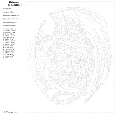 Картина по номерам, 40 x 50, AS06