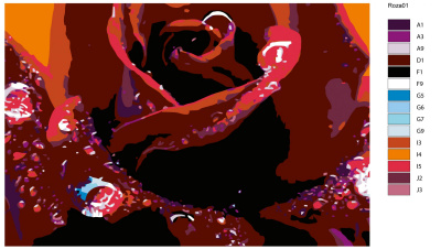 Картина по номерам, 100 x 150, ANNA-Roza033