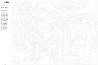 Картина по номерам, 30 x 40, ets348-6080