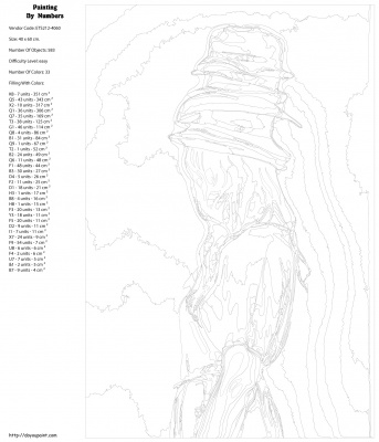 Картина по номерам, 40 x 60, ETS212-4060
