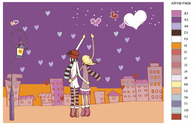 Картина по номерам, 30 x 40, KRYM-FN09