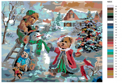 Картина по номерам, 48 x 60, NB05