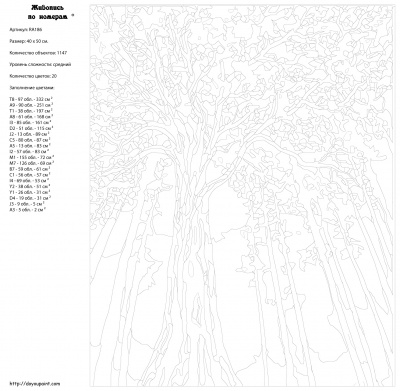 Картина по номерам, 40 x 50, RA186