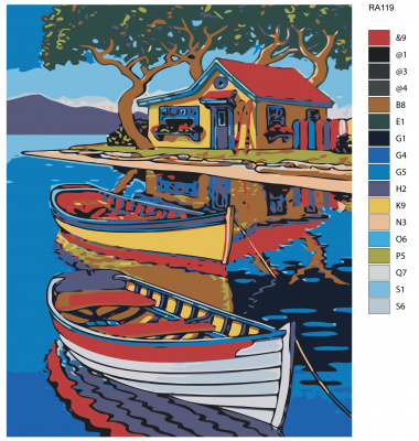 Картина по номерам, 48 x 60, RA119