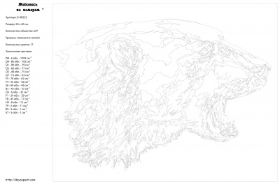 Картина по номерам, 40 x 50, Z-AB252