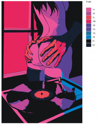 Картина по номерам, 48 x 72, FU40