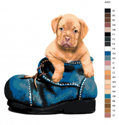 Картина по номерам, 72 x 90, A423