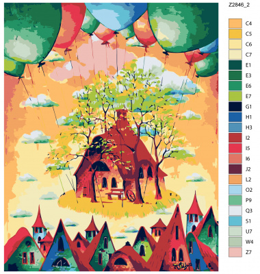 Картина по номерам, 72 x 90, Z-Z2846