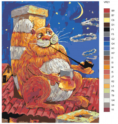 Картина по номерам, 80 x 100, VR21