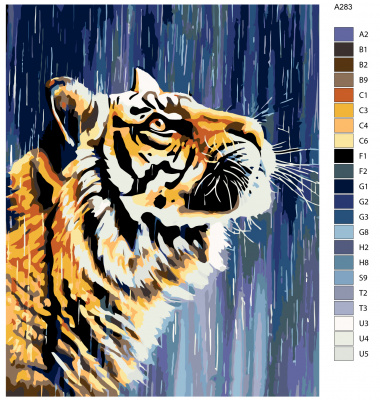 Картина по номерам, 48 x 60, A283