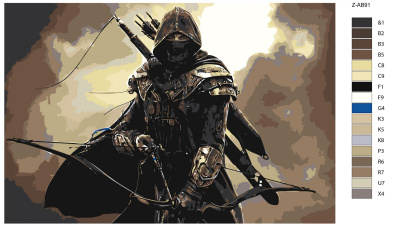 Картина по номерам, 40 x 60, Z-AB91