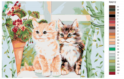 Картина по номерам, 45 x 60, RA012