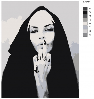 Картина по номерам, 72 x 90, Z-AB484