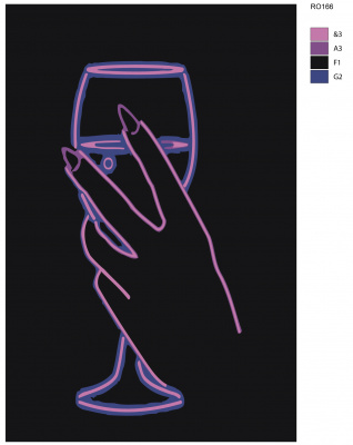 Картина по номерам, 40 x 60, RO166