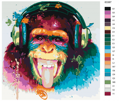 Картина по номерам, 100 x 100, KTMK-63387