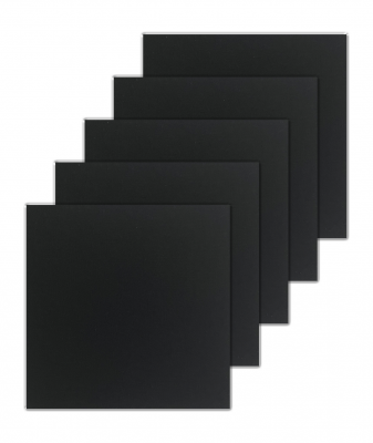 Холст на картоне, 20х20 см, "Живопись по номерам", 5 шт, цвет черный
