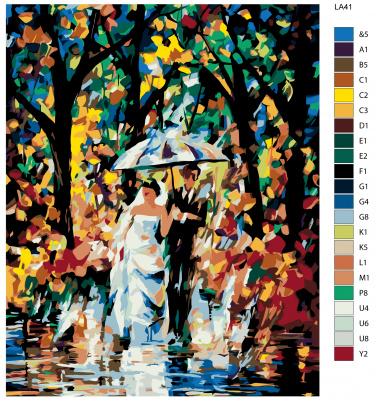 Картина по номерам, 40 x 50, LA41