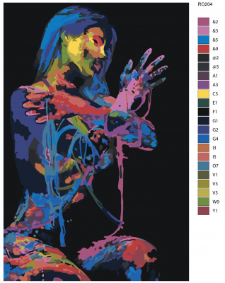 Картина по номерам, 48 x 72, RO204