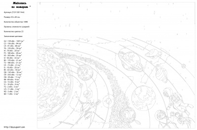Картина по номерам, 40 x 50, Z-RA240