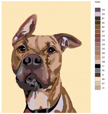 Картина по номерам, 80 x 100, A243