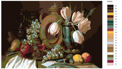 Картина по номерам, 60 x 90, RA032