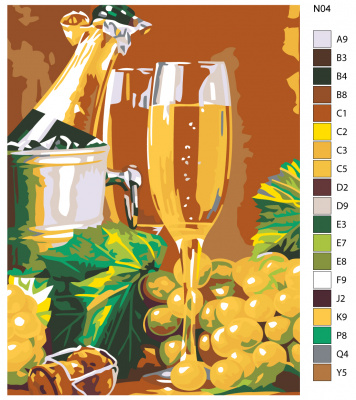 Картина по номерам, 75 x 100, N04